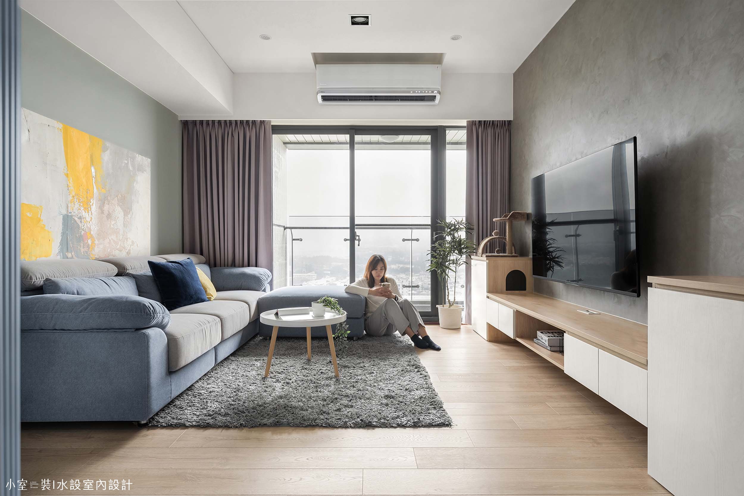 玄關設計案例，木作鞋櫃與落塵區規劃