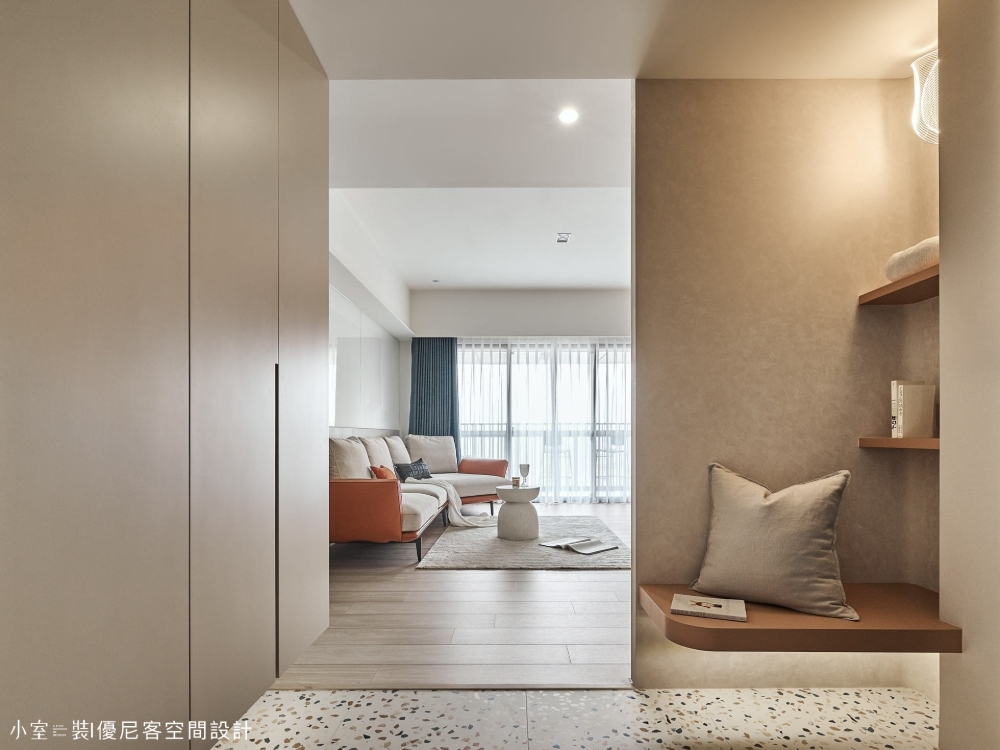 玄關設計重點 9:牆面顏色、材質